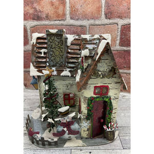 Metal Christmas House‎ Tealight Holder